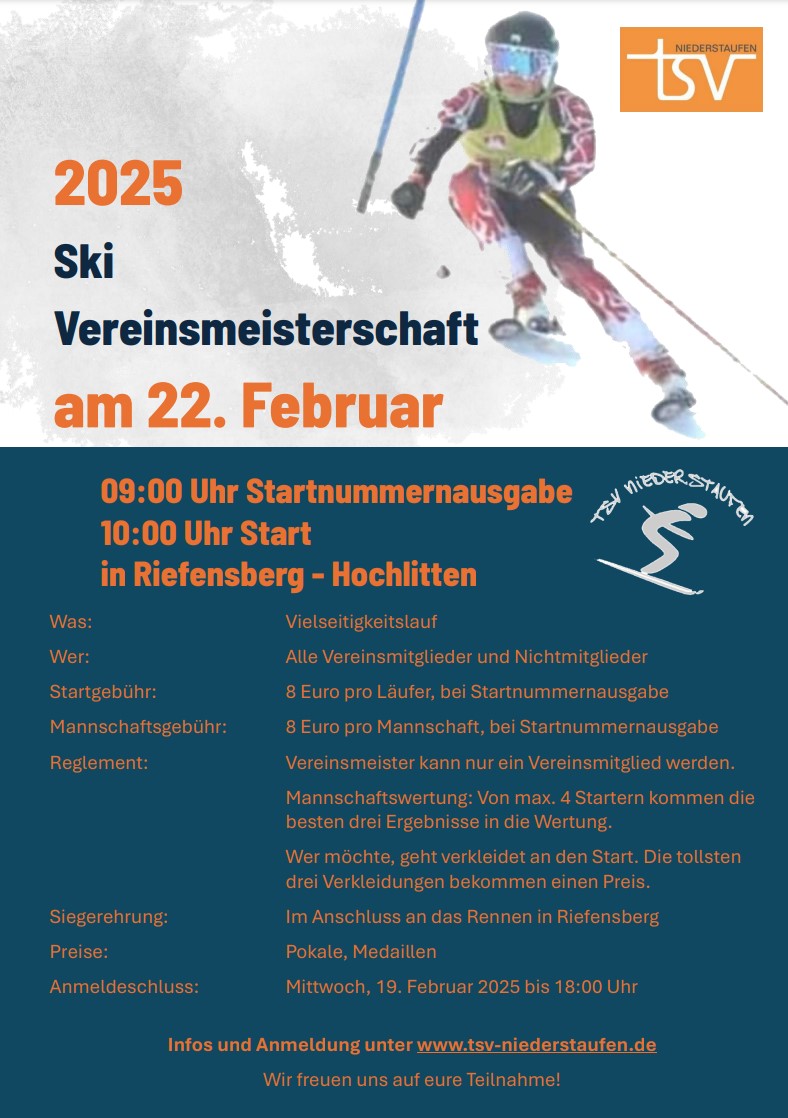 Flyer Vereinsmeisterschaft Ski 2025